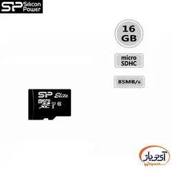 کارت حافظه microSDHC ظرفیت 16 گیگابایت سیلیکون پاور سرعت 85MB/s (بدون خشاب)