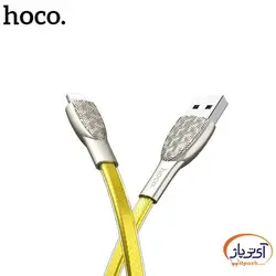 کابل شارژ و دیتا USB به Lightning برند هوکو مدل U52 طول 1.2 متر
