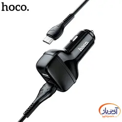 شارژر فندکی هوکو مدل Z36 دو پورت به همراه کابل Micro USB