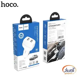 شارژر فندکی هوکو مدل Z36 دو پورت به همراه کابل Micro USB