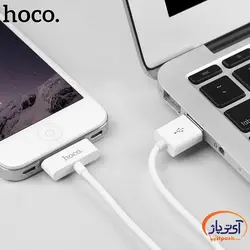 کابل شارژ و دیتا 30 پین آیفون برند hoco مدل X23 طول 1 متر