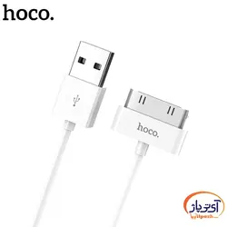 کابل شارژ و دیتا 30 پین آیفون برند hoco مدل X23 طول 1 متر