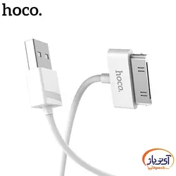 کابل شارژ و دیتا 30 پین آیفون برند hoco مدل X23 طول 1 متر