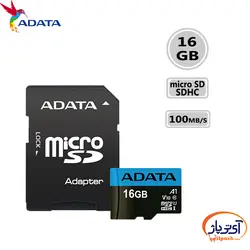 کارت حافظه‌ میکرو مدل Adata Premier microSDHC ظرفیت 16 گیگابایت ای دیتا سرعت 100MBps