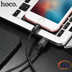 کابل شارژ و دیتا Lightning  برند hoco مدل X14 طول 2 متر 1.7 آمپر