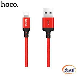 کابل شارژ و دیتا Lightning  برند hoco مدل X14 طول 2 متر 1.7 آمپر