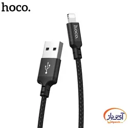 کابل شارژ و دیتا Lightning  برند hoco مدل X14 طول 2 متر 1.7 آمپر