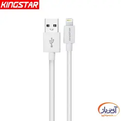 کابل شارژ و دیتا لایتنینگ برند Kingstar مدل K61i طول 0.25 متر