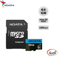 کارت حافظه‌ میکرو مدل Adata Premier microSDHC ظرفیت 64 گیگابایت ای دیتا سرعت 100MBps
