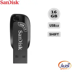 فلش مموری USB3.0 سن دیسک 16 گیگابایت مدل SanDisk ULTRA SHIFT CZ410