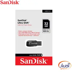 فلش مموری USB3.0 سن دیسک 16 گیگابایت مدل SanDisk ULTRA SHIFT CZ410