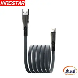 کابل شارژ و دیتا لایتنینگ کینگ استار مدل K130i طول 1.2 متر