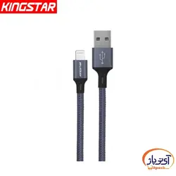 کابل شارژ و دیتا Lightning برند Kingstar مدل K17i طول 1.5 متر