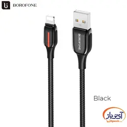 کابل شارژ و دیتا Lightning برند Borofone مدل BU14 طول 1.2 متر
