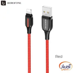 کابل شارژ و دیتا Lightning برند Borofone مدل BU14 طول 1.2 متر