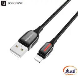کابل شارژ و دیتا Lightning برند Borofone مدل BU14 طول 1.2 متر