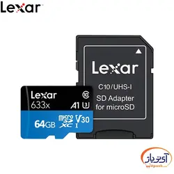 کارت حافظه microSD U3 V30 ظرفیت 64 گیگابایت لکسار سرعت 100m/s