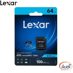 کارت حافظه microSD U3 V30 ظرفیت 64 گیگابایت لکسار سرعت 100m/s