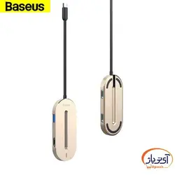 هاب تایپ سی باسئوس مدل CABOOK-0V با 5 پورت
