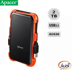 هارد اکسترنال اپیسر مدل Apacer AC630 2TB ظرفیت 2 ترابایت