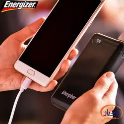 پاوربانک فست شارژ انرجایزر ظرفیت 20000 میلی آمپر ساعت مدل Energizer UE20003PQ