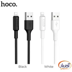 کابل شارژ و دیتا Lightning برند hoco مدل X25 طول 1 متر 2 آمپر