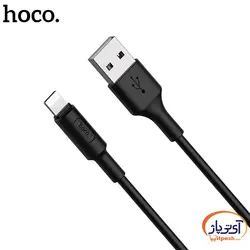 کابل شارژ و دیتا Lightning برند hoco مدل X25 طول 1 متر 2 آمپر