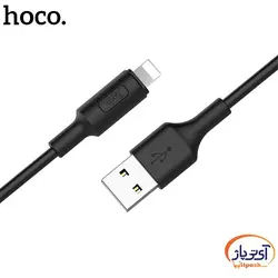 کابل شارژ و دیتا Lightning برند hoco مدل X25 طول 1 متر 2 آمپر