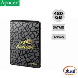 اس اس دی اینترنال SATA3.0 اپیسر ظرفیت 480 گیگابایت مدل Apacer AS340 3D NAND