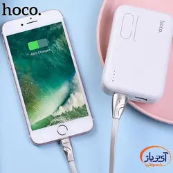 کابل شارژ و دیتا Lightning  برند hoco مدل U57 طول 1.2 متر 2.4 آمپر