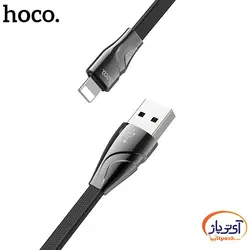 کابل شارژ و دیتا Lightning  برند hoco مدل U57 طول 1.2 متر 2.4 آمپر