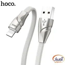 کابل شارژ و دیتا Lightning  برند hoco مدل U57 طول 1.2 متر 2.4 آمپر