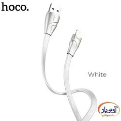 کابل شارژ و دیتا Lightning  برند hoco مدل U57 طول 1.2 متر 2.4 آمپر