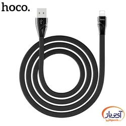 کابل شارژ و دیتا Lightning  برند hoco مدل U57 طول 1.2 متر 2.4 آمپر