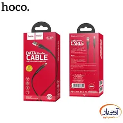 کابل شارژ و دیتا USB به Lightning برند هوکو مدل U39 طول 1.2 متر