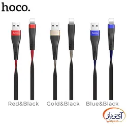 کابل شارژ و دیتا USB به Lightning برند هوکو مدل U39 طول 1.2 متر