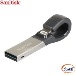 فلش مموری Lightning سن دیسک 64 گیگابایت مدل SanDisk iXpand