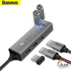 هاب یو اس بی باسئوس مدل CAHUB-C0G با 5 پورت