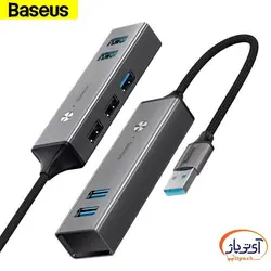 هاب یو اس بی باسئوس مدل CAHUB-C0G با 5 پورت