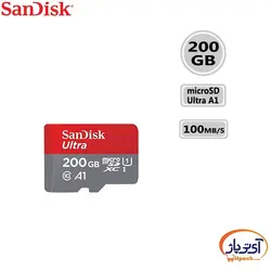 کارت حافظه microSD Ultra A1 ظرفیت 200 گیگابایت سندیسک سرعت 100m/s