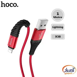 کابل شارژ و دیتا Lightning برند hoco مدل X38 طول 1 متر 2.4 آمپر