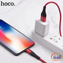 کابل شارژ و دیتا Lightning برند hoco مدل X38 طول 1 متر 2.4 آمپر