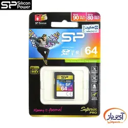 کارت حافظه SDXC ظرفیت 64 گیگابایت سیلیکون پاور Superior سرعت 90MB/s