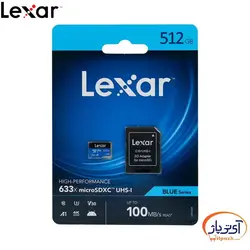 کارت حافظه microSD U3 V30 ظرفیت 512 گیگابایت لکسار سرعت 100m/s