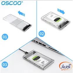 قاب مبدل SATA 3 به اکسترنال اسکو OSHD1