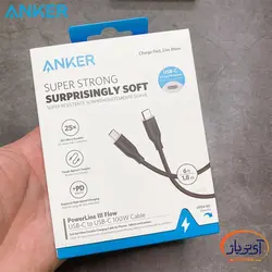 کابل شارژ و دیتا تایپ سی به تایپ سی انکر A8553 180cm