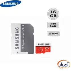 کارت حافظه microSDXC ظرفیت 16 گیگابایت سامسونگ EVO PLUS U3 سرعت 95MB/s
