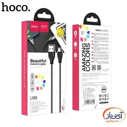 کابل شارژ و دیتا USB به Type-C برند هوکو مدل U88 طول 1.2 متر