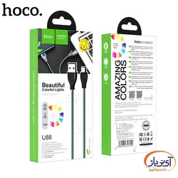 کابل شارژ و دیتا USB به Type-C برند هوکو مدل U88 طول 1.2 متر