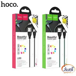 کابل شارژ و دیتا USB به Type-C برند هوکو مدل U88 طول 1.2 متر